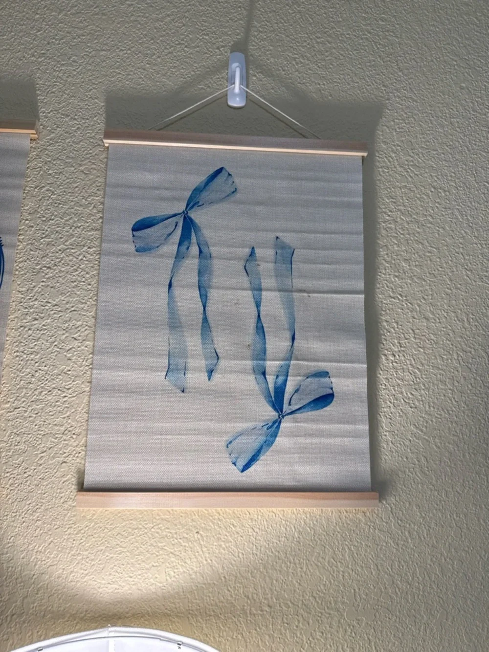 Blue Bow Wall Hanging Set